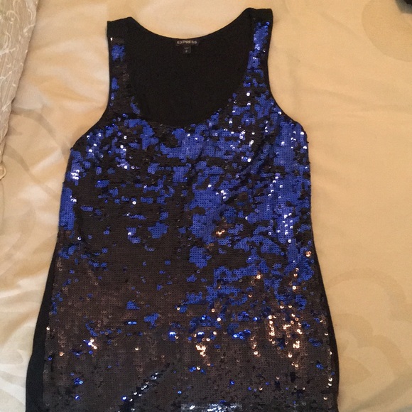 EXPRESS reversible sequin top! Size: Small - Picture 3 of 3